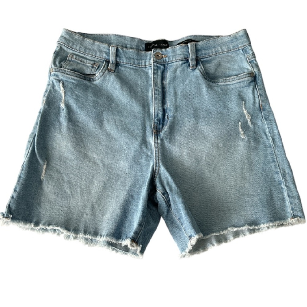 💕 Kendall & Kylie The Boyfriend Bermuda Size 13 Light Blue Denim Shorts